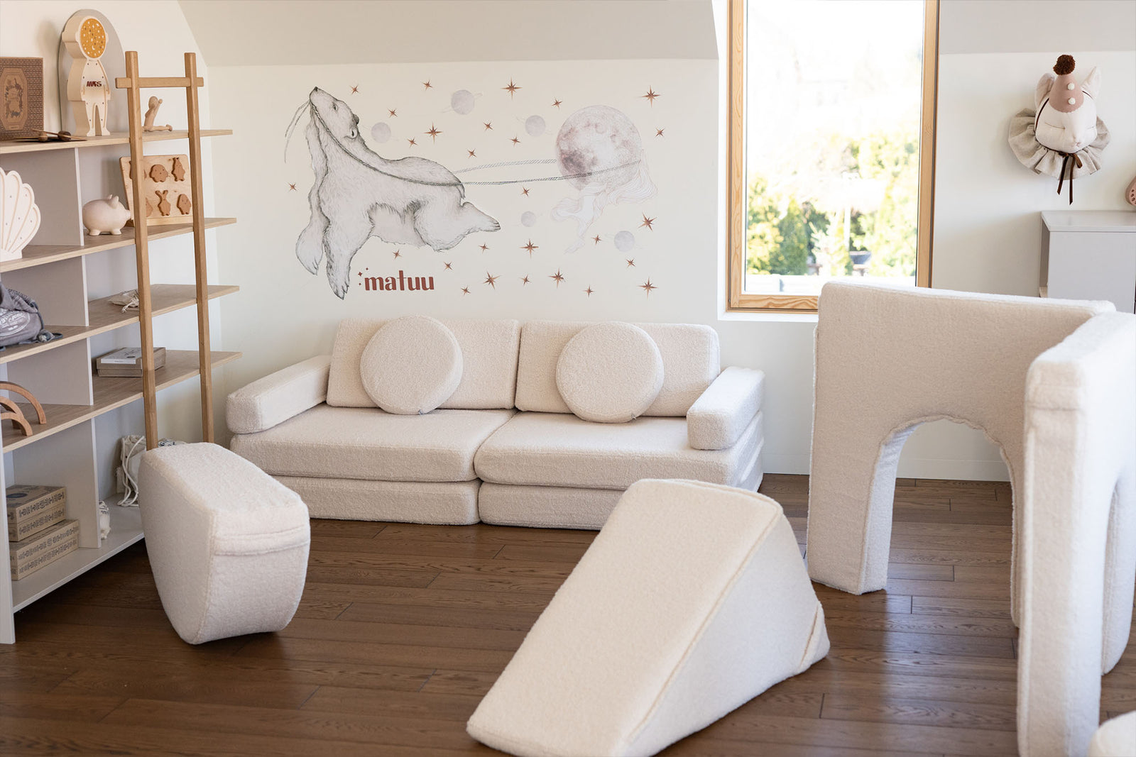 Shappy Play Sofa Original Teddy Soft Cream