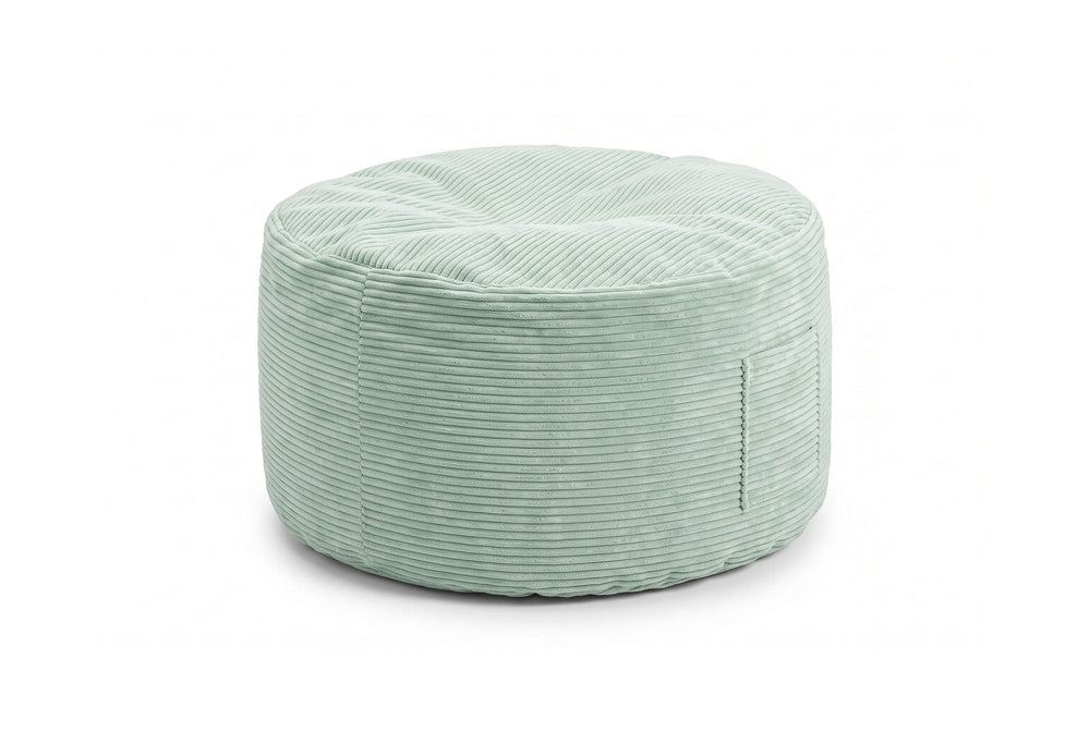 Futon Bean Bag Corduroy w kolorze Peppermint jako pufa
