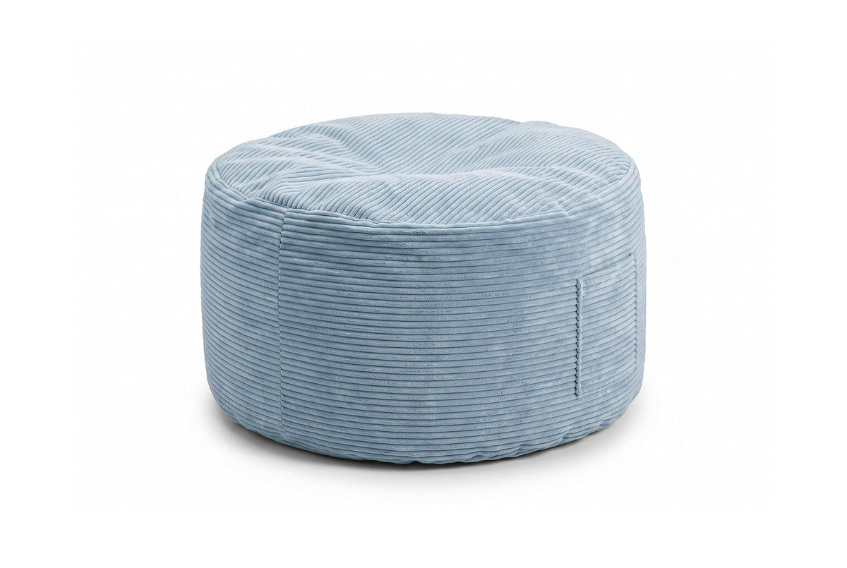 Futon Bean Bag Corduroy Sky Sugar