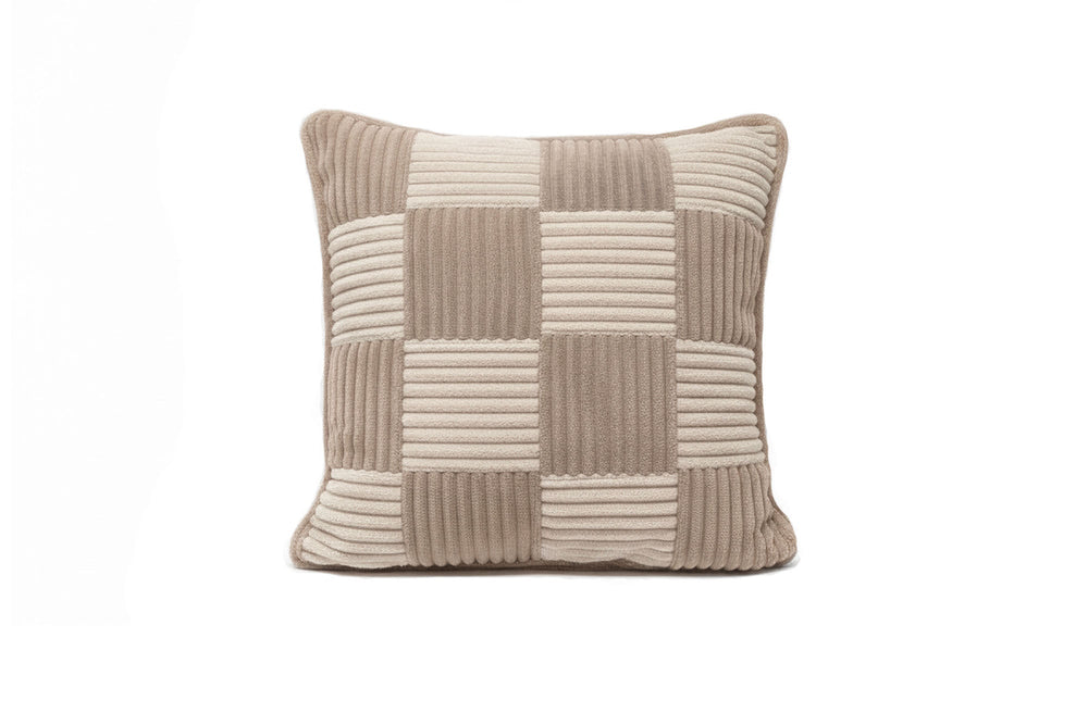 Check Cushion Mocca Vanilla, strona w szachownicę