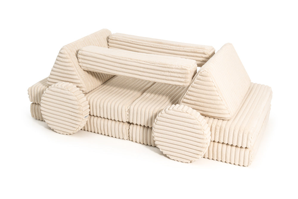 Shappy Play Sofa Pure Corduroy Waffle Cream Beige