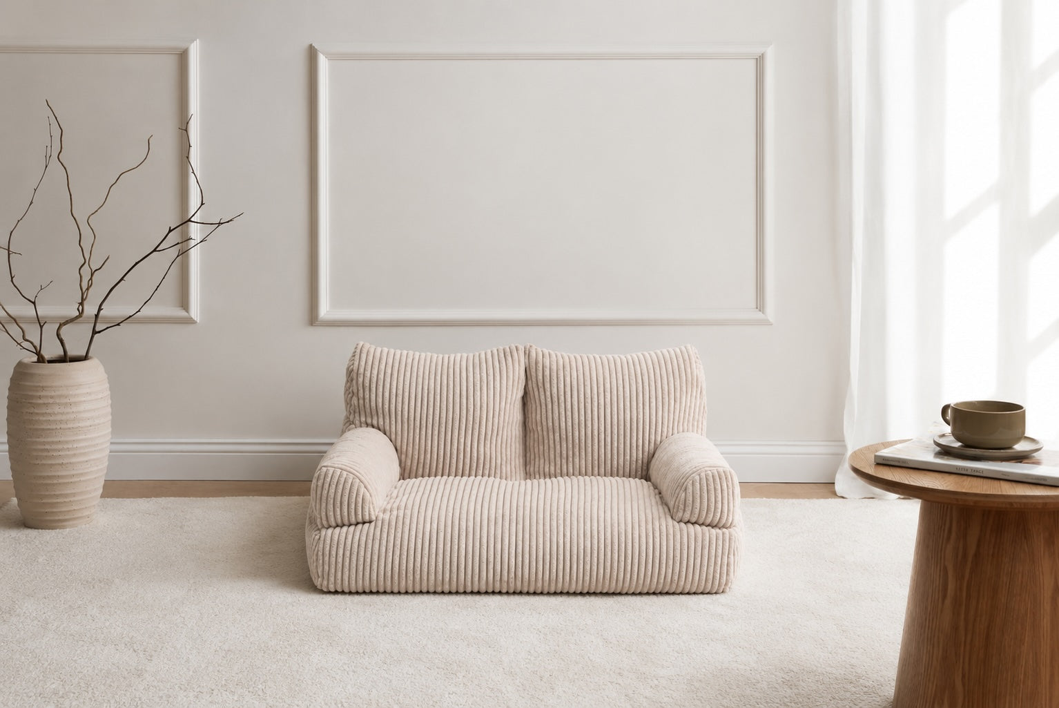 Pet Sofa Corduroy Vanilla