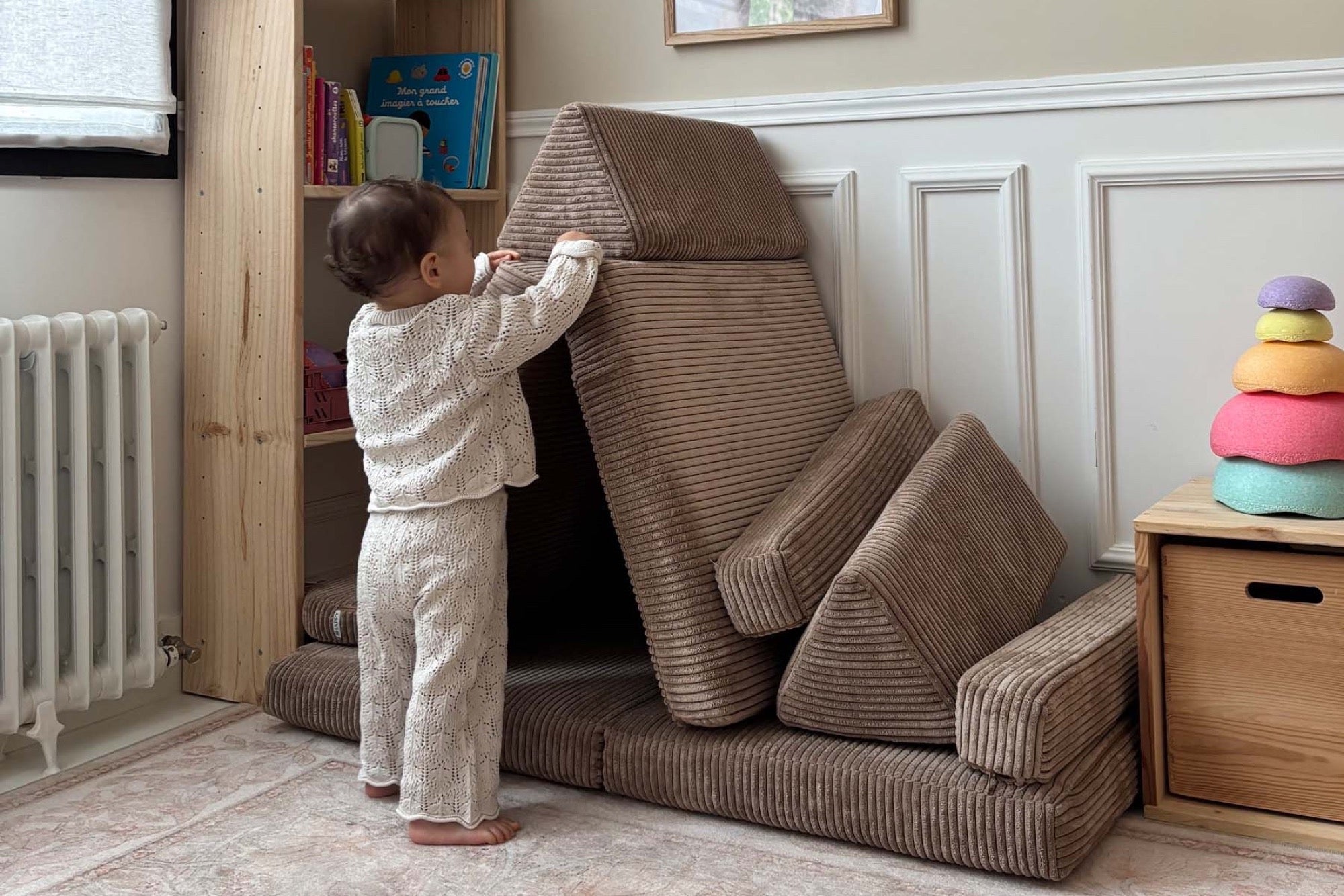 Shappy Play Sofa Pure Corduroy Mini Chocolate