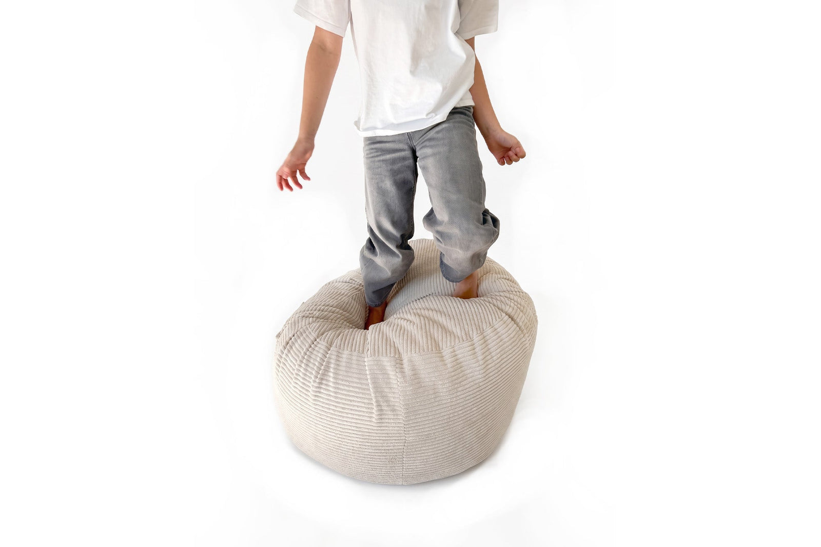 Futon Bean Bag Corduroy Vanilla