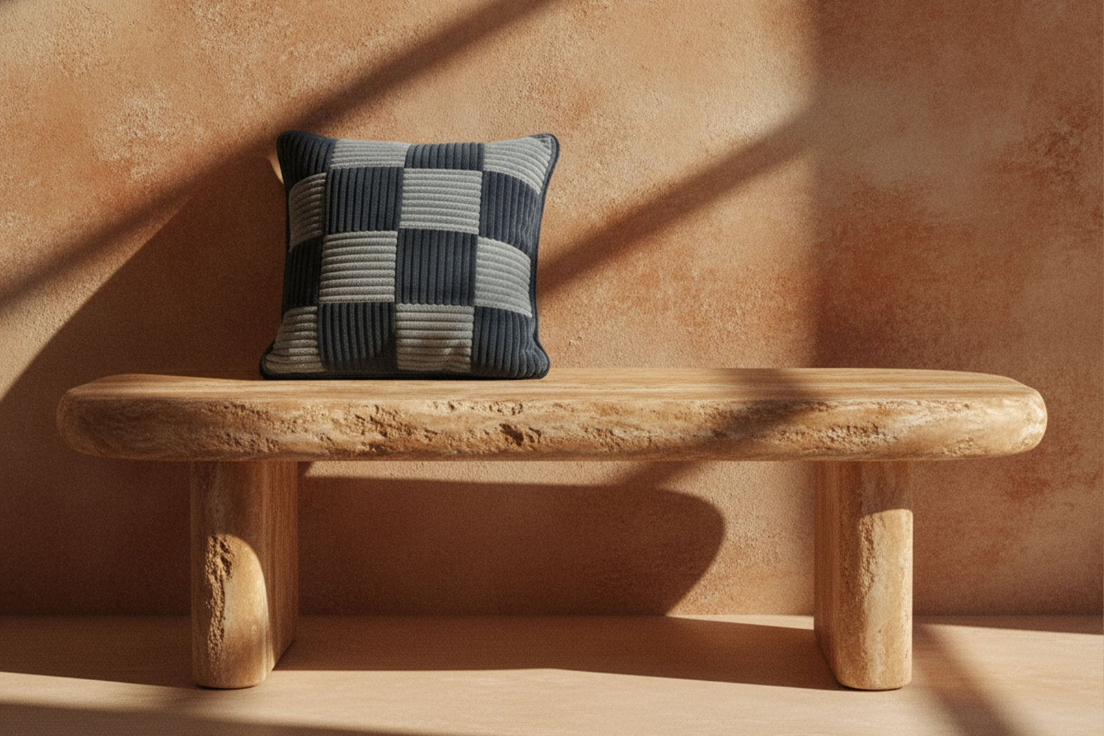 Check Cushion Blueberry Sky Sugar