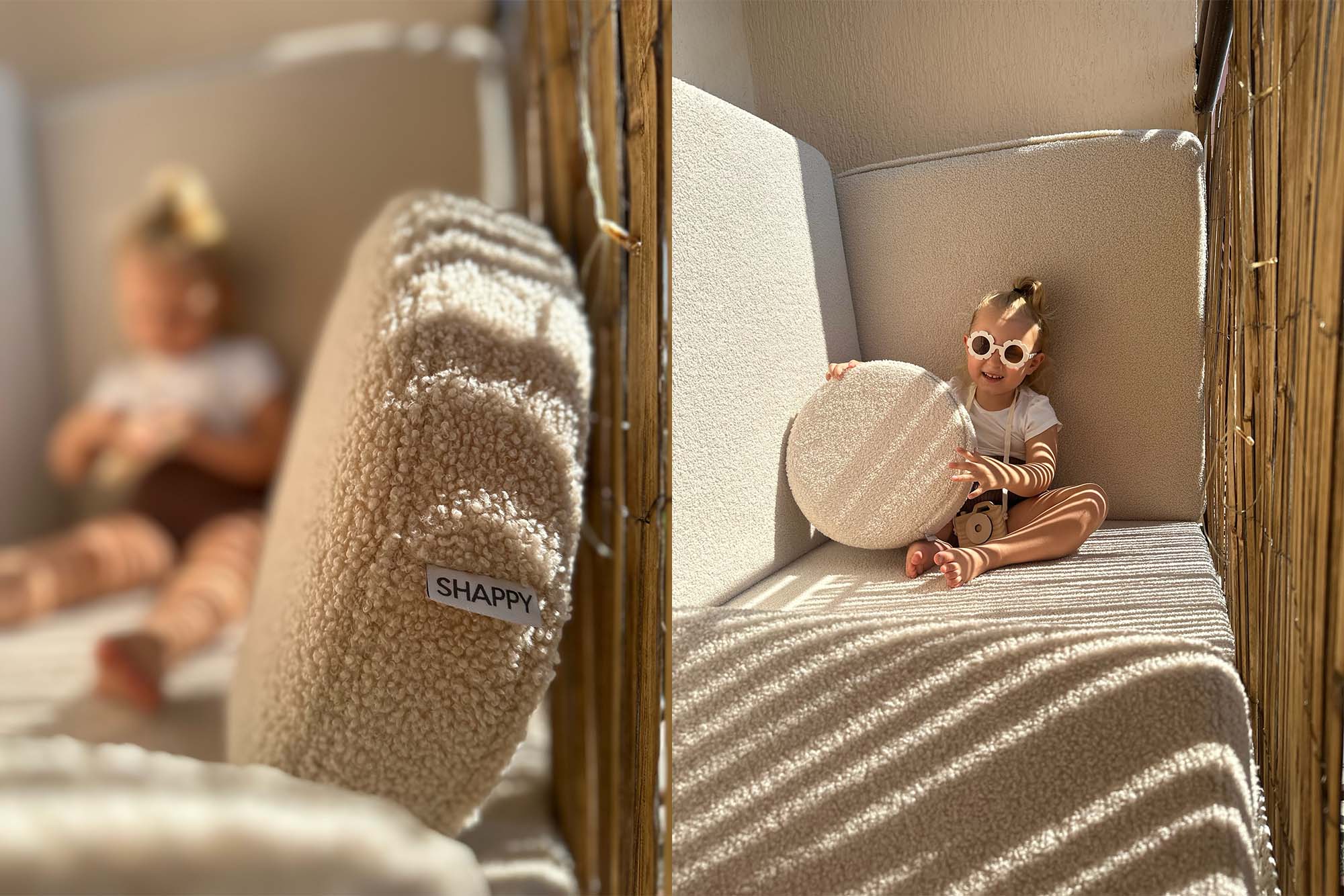 Shappy Slide Teddy Light Beige