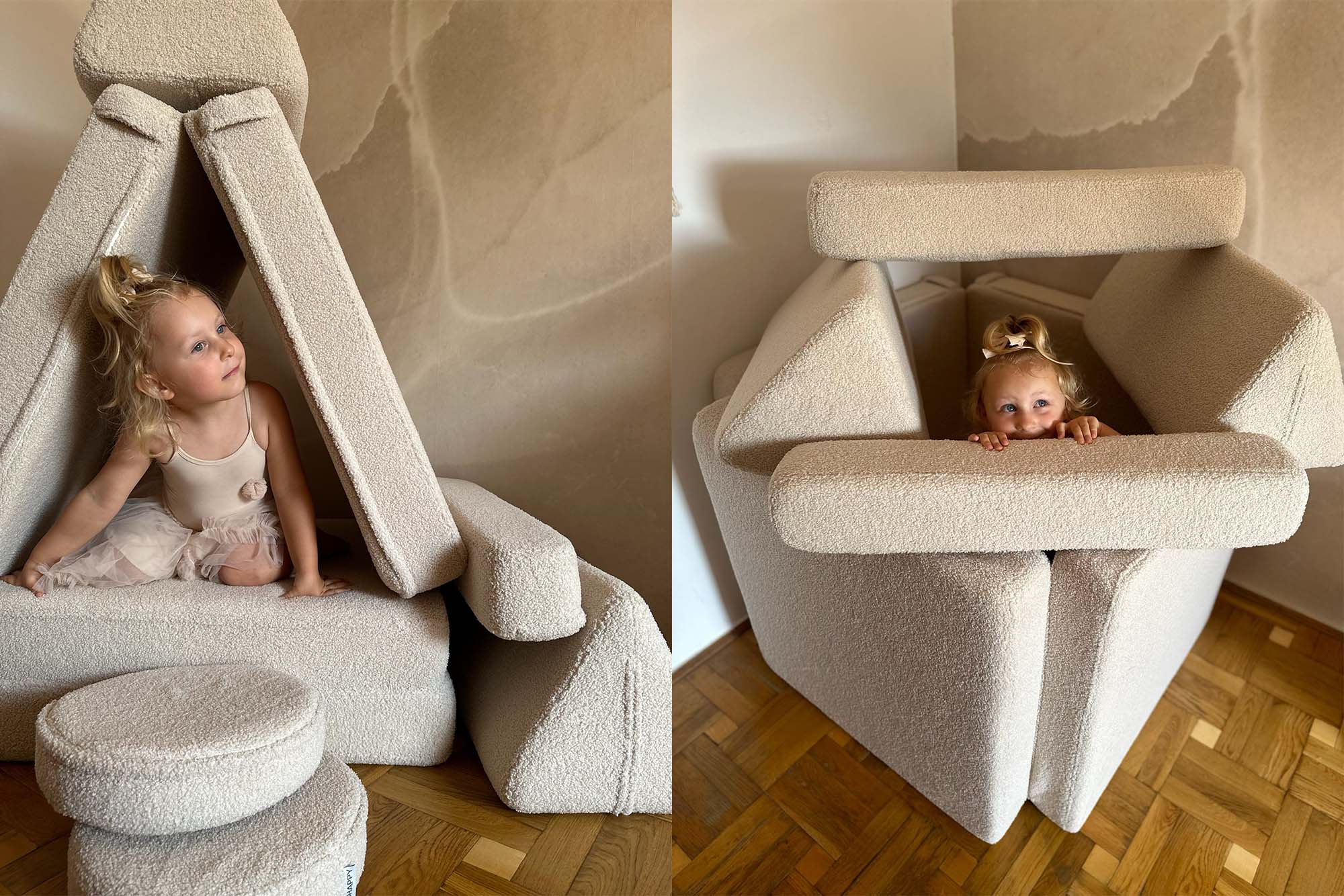 Shappy Slide Teddy Light Beige