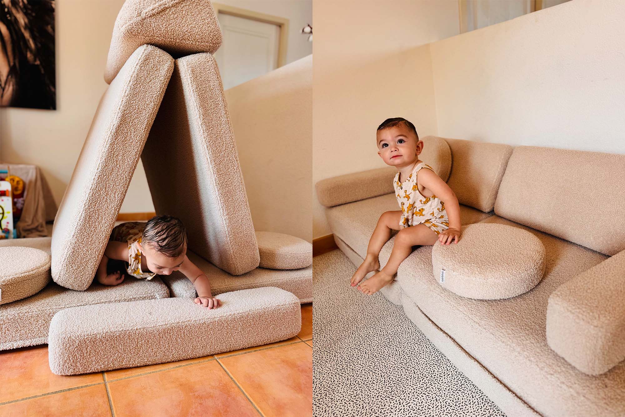 Shappy Slide Teddy Light Beige