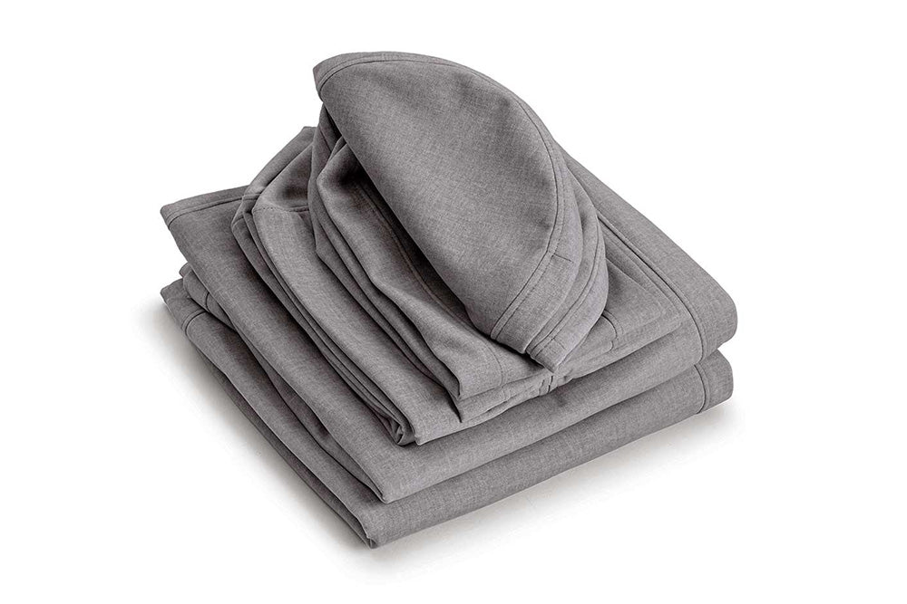 Pokrowiec Play Sofa Original w kolorze Dark Grey, złożony komplet pokrowców