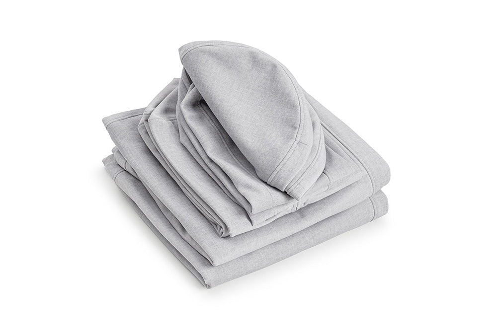 Pokrowiec Play Sofa Original w kolorze Light Grey, złożony komplet pokrowców