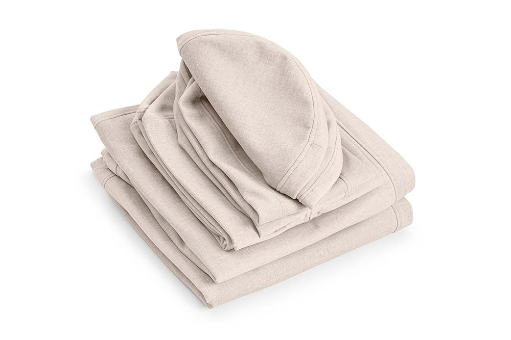 Pokrowiec Play Sofa Original w kolorze Soft Beige, złożony komplet pokrowców