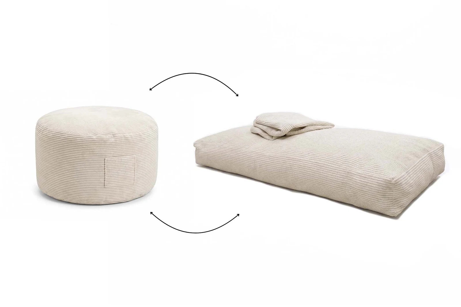 Futon Bean Bag w formie pufy i materaca