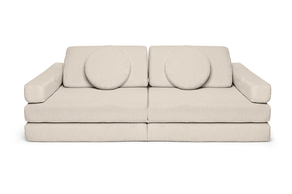 Play Sofa Pure Corduroy Vanilla złożona
