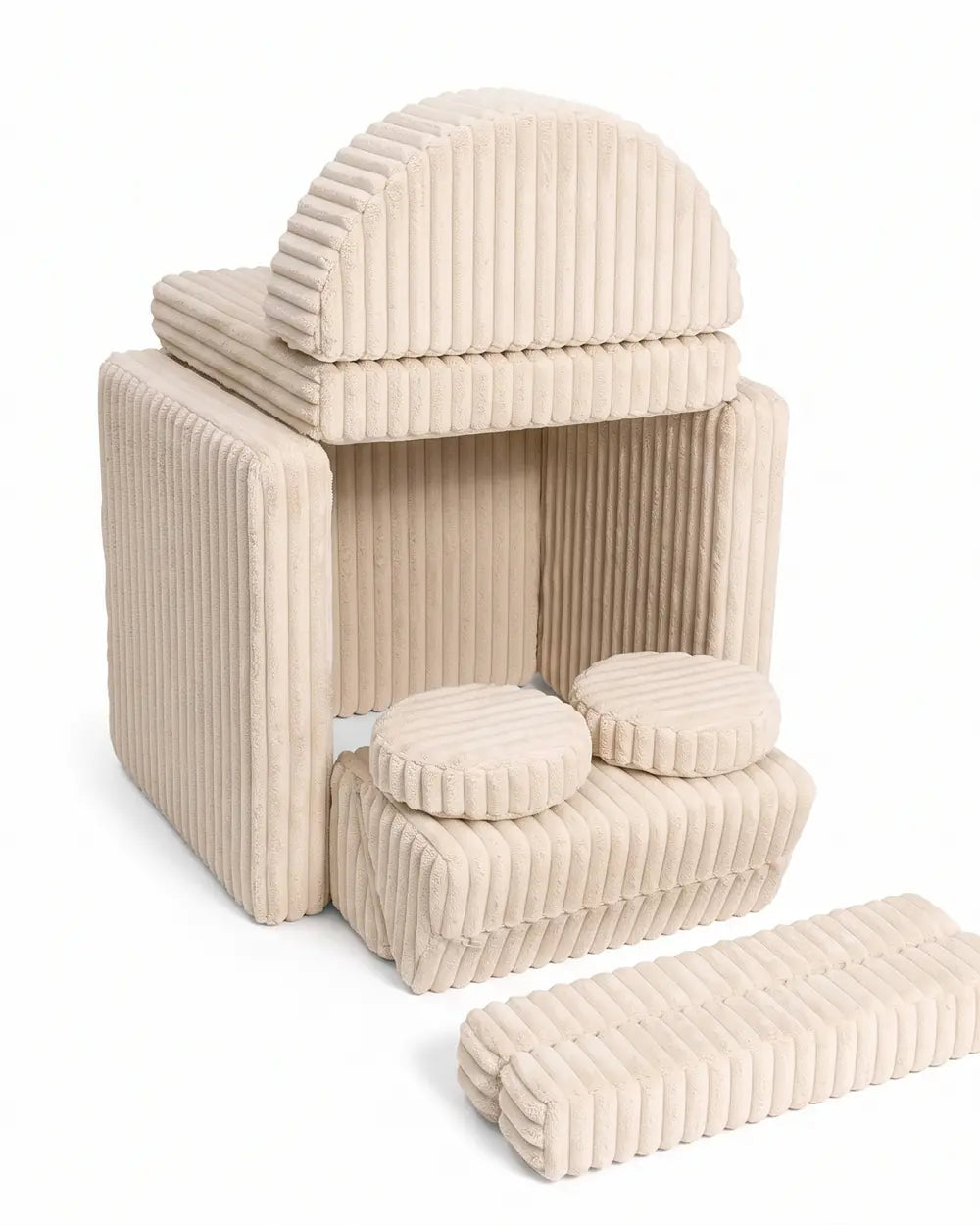 SHAPPY ROCKER PURE CORDUROY WAFFLE, Zaokrąglony dach