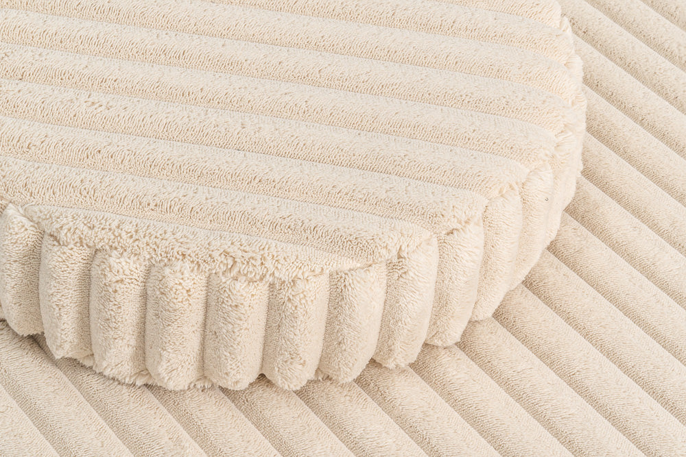 Zbliżenie tkaniny SHAPPY Waffle w kolorze Cream Beige